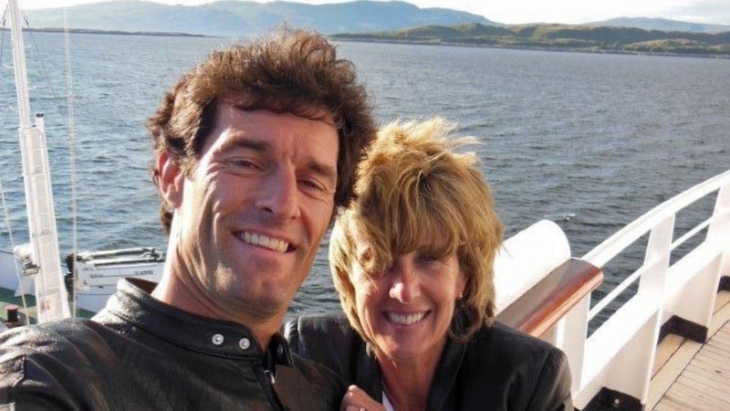 Mark Webber s manželkou Ann