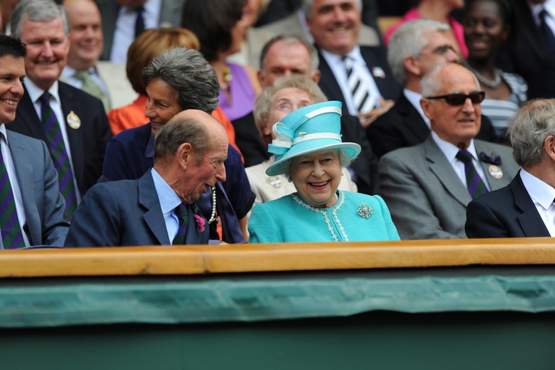 Královská rodina na zápase ve Wimbledonu