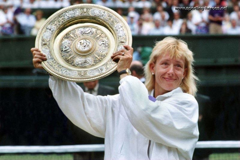 Mezi ženami je ve Wimbledonu nejúspěšnější Martina Navrátilová