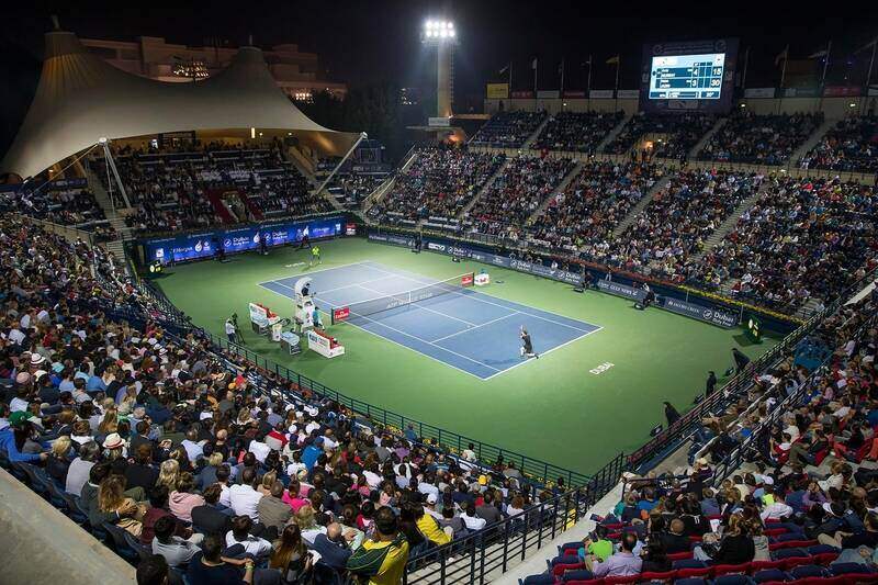 Dubai tennis centre court