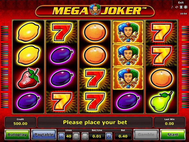 Hrát zdarma výherní automat Mega Joker