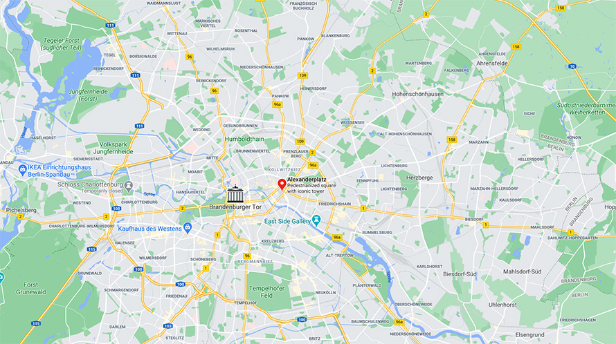 Casino WestSpiel Alexanderplatz - mapa