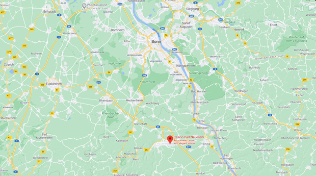 Bad Neuenahr casino - mapa