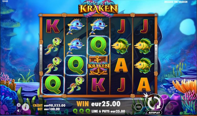 Vypusťte krakena (Release The Kraken) - oblíbený 5válcový automat v online Casinu Zet.